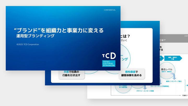 運用型ブランディングTCDサービス紹介資料