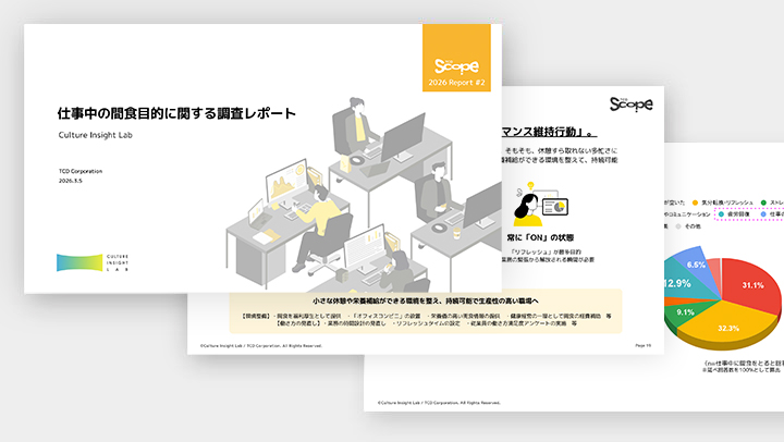 カルラボ調査レポート仕事中の間食に関する調査
